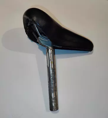 Vintage Kashimax Kashima GT Bicycle Seat Black  Japan BMX MTB Bike Seat • $40