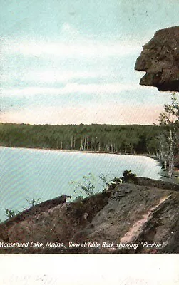 $0.47 • Buy Postcard ME Moosehead Lake View At Table Rock Showing Profile 1907 Old PC F2304