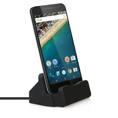 Desktop Dock Charging Charger Sync Cradle Station USB Type-C/Apple Charge Cable • £12.99