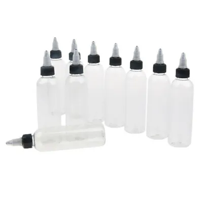 £9.55 • Buy 10x Needle Nozzle Design Plastic Bottles With Twist Top Caps For Liquid