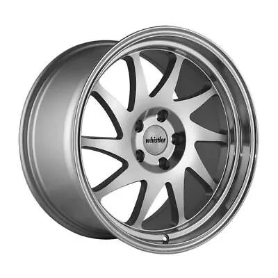 17x9 +25 Whistler KR7 5x114.3 Machined Silver Wheels (Set Of 4) • $769