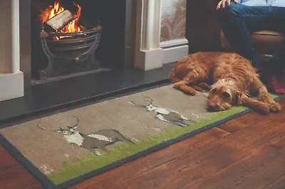 £77.89 • Buy Hug Rug 150x65cm (DEER 1) Stag Buck  Dirt Trapper Door Mat / Runner Washable  