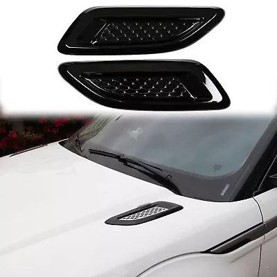 For Land Rover Discovery Sport Gloss Black Hood Air Vent Outlet Cover Trim 2PCS • $50.59