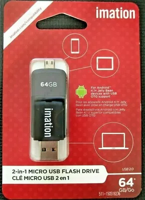 Imation 64GB  2-in-1 Micro USB Flash Drive  • $67