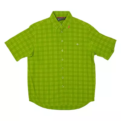 Vintage MAMMUT Mens Shirt Green 90s Check S • £28.99