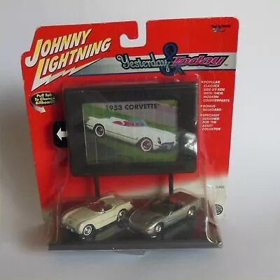 Johnny Lightning Yesterday Today Billboard 1953 2000 Chevrolet Corvette Open Top • $27.99