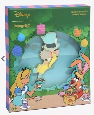 Loungefly Disney Alice In Wonderland Mad Hatter With Cake Limited Edition Enamel • £43.39