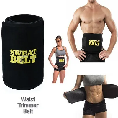 Waist Trainer Sweat Belt Tummy Trainer Body Shaper For Men Women Slim Wrap Band • £3.99