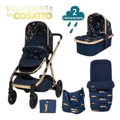 Cosatto Paloma Faith Wow XL Tandem Pram And Accessories Bundle In On The Prowl • £745