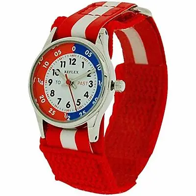 Unisex Watch RED Time Teacher Tutor Kid Childrens Learn How To Tell The Time • £14.70