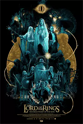 Lord Of The Rings Fellowship Of The Ring By Vance Kelly Ltd X/325 Print Mondo • $135