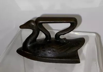 Antique Miniature Salesman Sample Childs Toy Swan Duck Iron Cast Iron Vtg • $24.95