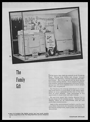 1941 Van Camp Hardware & Iron Indianapolis Range & Refrigerator Display Print Ad • $19.95