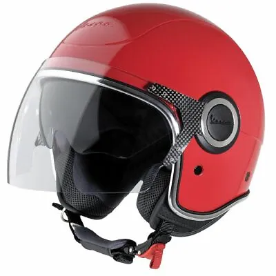 PIAGGIO 605912MM Helmet PIAGGIO Vespa Vj M 57-58CM Red With Visor Grp Approved • $310.91