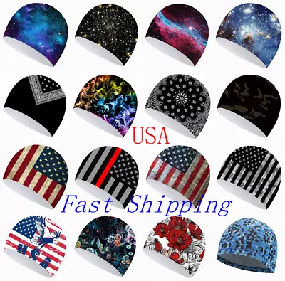 Moisture Sweat Wicking Cooling Bald Dome Skull Cap Helmet Liner Sport Beanie Hat • $7.86