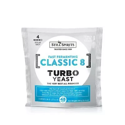 Still Spirits Classic 8 Turbo Yeast (240g) • $9.95