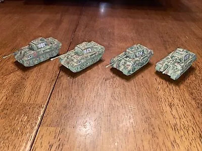 Lot Of 4 Roco Minitanks Camouflaged Panther Tanks • $18