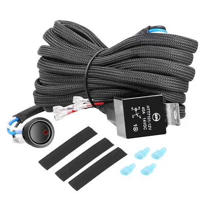 Wiring Harness Kit 40A 12V Switch Power On/Off Relay Fuse For LED Fog Light Bar • $17.69