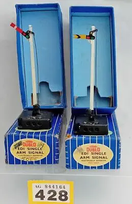 #428 Hornby Dublo Electric Single Arm Signals: 1 Home 1 Distant In Boxes • £24