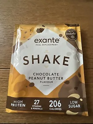 £16.99 • Buy Exante Low Sugar Chocolate Peanut Butter Meal Replacement Shake X 10. ** NEW **