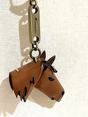 Mulberry Leather Horse Keyring Possible Bag Charm New • £110