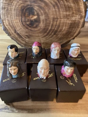 £50 • Buy Thimbles Coll Job Lot Set Of 7 X Vintage Francesca  Character Thimbles Boxed