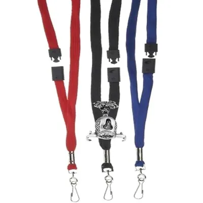 C5 Falconry Hood Pewter On A BLUE RED Or BLACK Breakaway Lanyard Pvc Wallet • £11.99