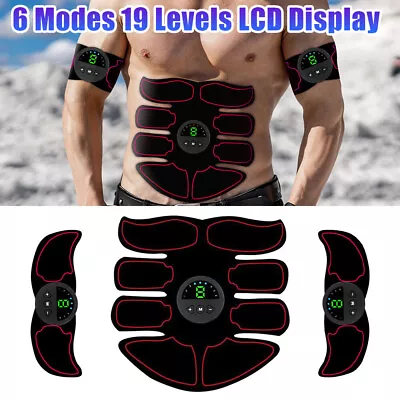 Abdominal Muscle Toner Abs Stimulator Trainer EMS Machine Toning Belt Gel Pad • $16.14