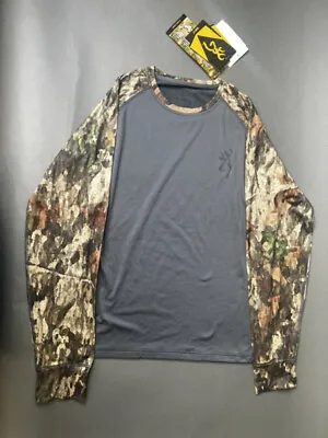 BROWNING RISER FM-LONG SLEEVE TOP HERO FIT A-TACS CAMO Size: L (OLD INVENTORY) • $79.99