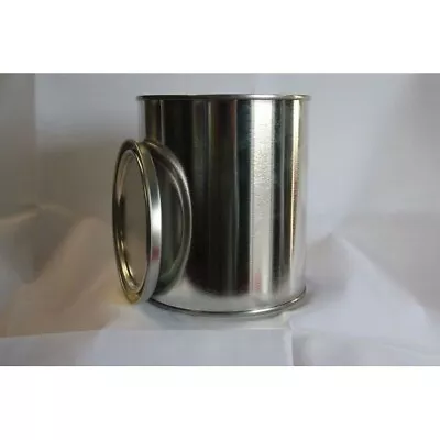 Set Of 6x 1 Quart Empty Metal Paint Cans With Lids Automotive Paint Container  • $35.62