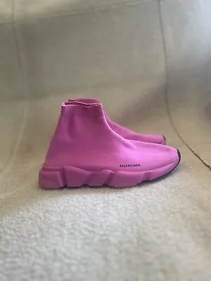 $695 Balenciaga Kids “Barbie” Speed Sock Trainers - US1 EU32 UK13 Hard To Find • $49.99