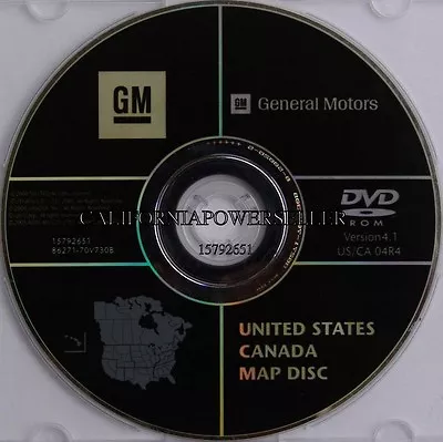 CHEVROLET GM GMC HUMMER GPS NAVIGATION DVD MAP DISC Version 4.1 03 04 05 06 SUV • $188.88