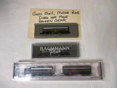 Bachman N Scale Pennsylvania PPR F7 ABA Plus Extra B Unit For Repair • $175