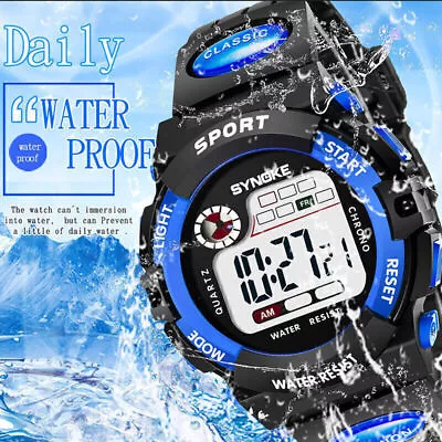 Unisex Electronic Watch Sport Waterproof Digital Luminous Week Display Watch • $13.43