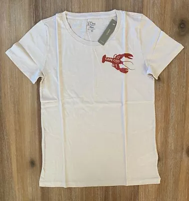 J. Crew Women's  Cape Cod Lobster  T Shirt - Shell Pink - NWT • $34.99