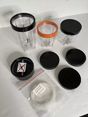 Magic Bullet Replacement Blade Gaskets 2 Small Cups 1 Large Cup Lids New • $27.95