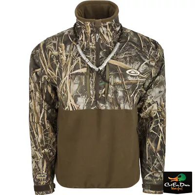 Drake Waterfowl Mst Guardian Eqwader Flex Fleece 1/4 Zip - Camo Pullover • $99.99