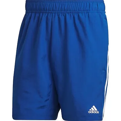 Mens Adidas Shorts Long Fitness Casual Sports Gym - Blue • £15.99