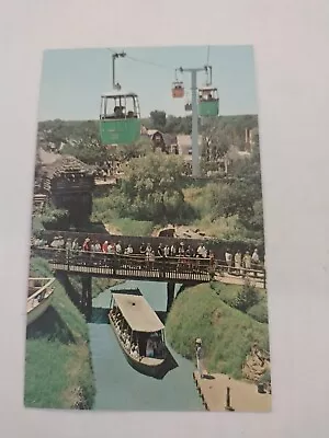 Vintage Postcard River Boats & Astrolift  Six Flags Over Texas Dallas Fort Worth • $6.95