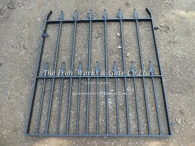 TEARDROP HEAVY DUTY SMALL GARDEN METAL GATE 40  OP X 42  H STRONG WROUGHT IRON • £150