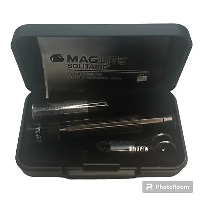 Maglite Solitaire Flashlight Black Body With Case Brand New • $8.40