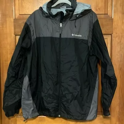 Columbia Packable Rain Jacket With Hood Men’s Size XL • $29