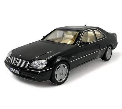 Norev Mercedes-Benz CL 600 Coupe - 1/18 Diecast Model Black 1997 • $269.99