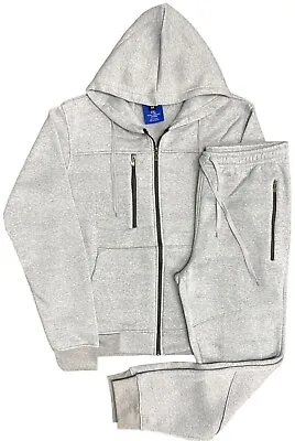 Men's Warm Fleece Jogger 2-Piece Full Warm Sweatsuit Outfit Top And Bottom Set • $59.99
