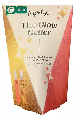 Impulse The Glow Getter Gift Set Prism & Solar Shimmer Fragrance Duo 2 X 100ml • £12.95