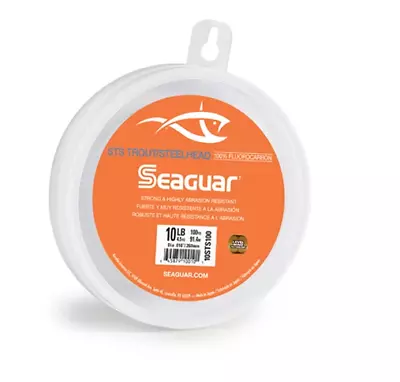 Seaguar STS Fluorocarbon Trout/Steelhead Leader Fishing Line 100 Yards 4 - 50 Lb • $13.48