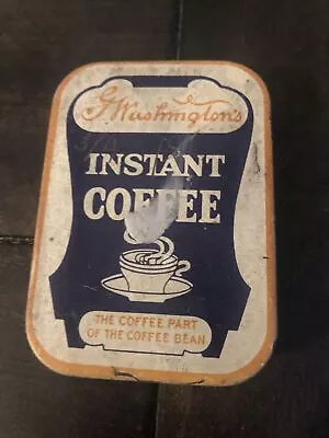 G. Washington Instant Coffee Trial Size Tin Morris Plains New Jersey • $60