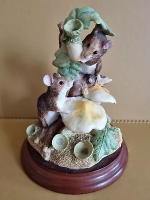 £39.99 • Buy Vintage Border Fine Arts~  Woodland Feast ~ B0192 Mice Figurine~ 15x12cm ~vgc