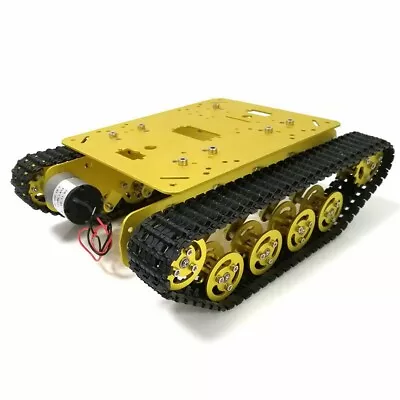 Tracked Chassis Metal Tank Chassis Smart Robot Car W/12V 300RPM 37 Motors TS100 • $91.33