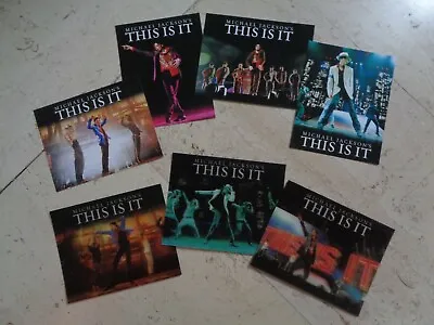 MICHAEL JACKSON This Is It TOUR 4 Exclusive Postcards + 3 VIP Backstage Cards • $28.99